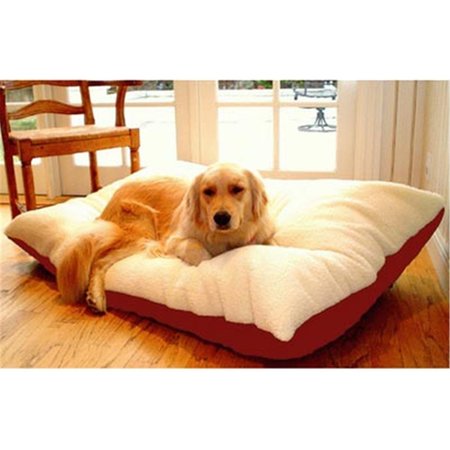 MAJESTIC PET 42x60 Extra Large Rectangle Pet Bed- Red 788995651611